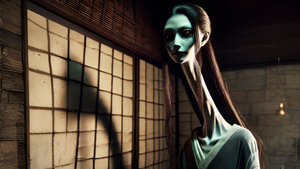 Japanās Long-Necked Ghost