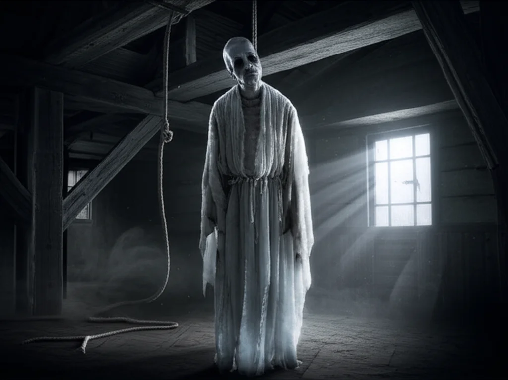 Ghosts who hanged themselves