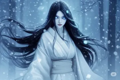 Yuki-onna (雪女, a yōkai)