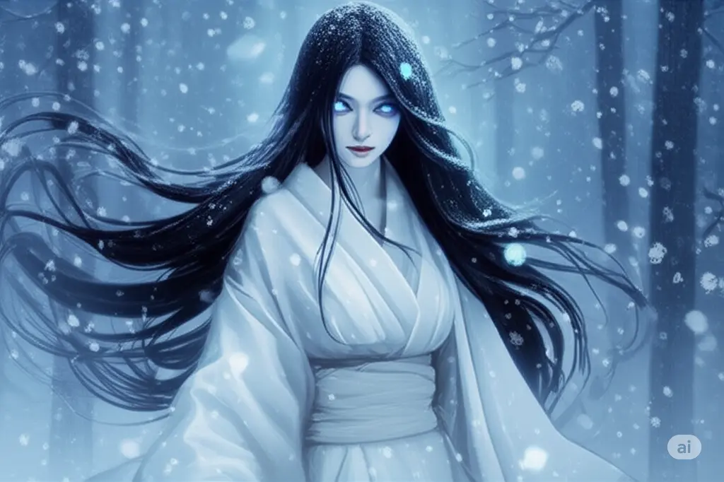 Yuki-onna (雪女, a yōkai)